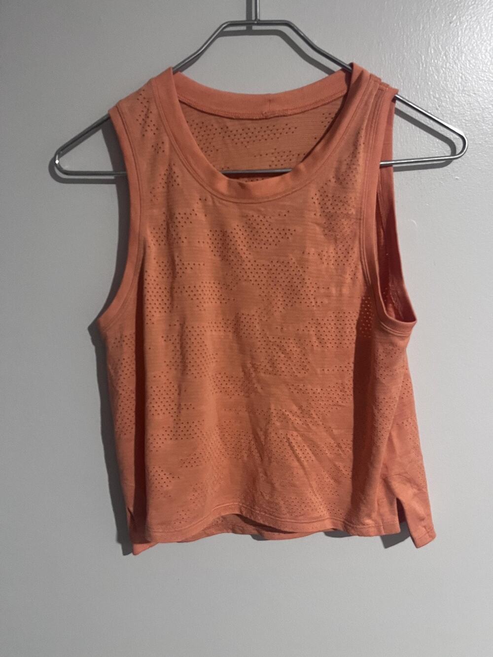 Lululemon Tank Womens Orange Breathable Lightweight Stretch Activewear Yoga
